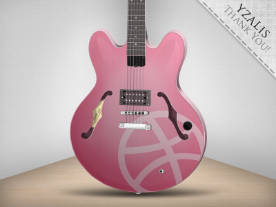 You Can Play Now - The first shot debut es333 first gorgeous graphic guitar illustration psd shot skeuomorphic