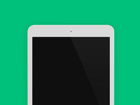 MiniPadMini White - Flat Devices - Free Mockups