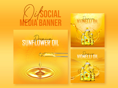 Creative Oil Promotion Social Media Banner Design advertising banner design branding creative banner design graphic design instagram post oil banner promotion