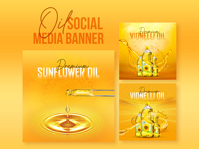Creative Oil Promotion Social Media Banner Design