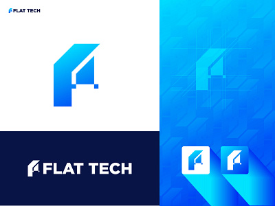 F Tech Modern Brand Identity Logo Design