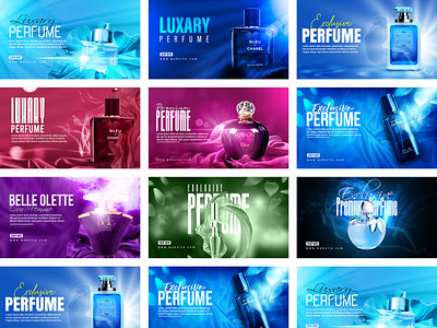 Perfume Social Media Web Banner | Shopify Banner Design