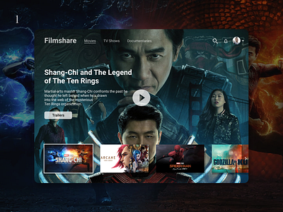 Movie streaming web design #1