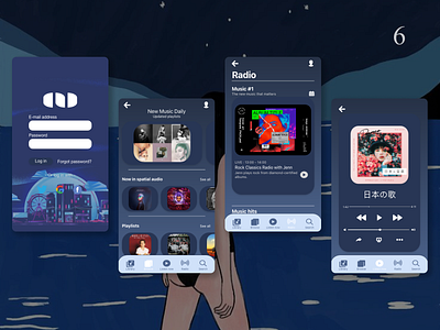 Music app design #6 app branding design icon illustration logo typography ui ux vector