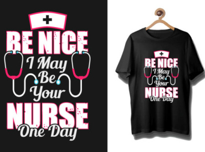 Nurse Typographic T Shirt Design Vector design fonts graphic design svg