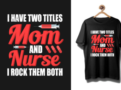 Nurse Typographic T Shirt Design design fonts graphic design illustration svg