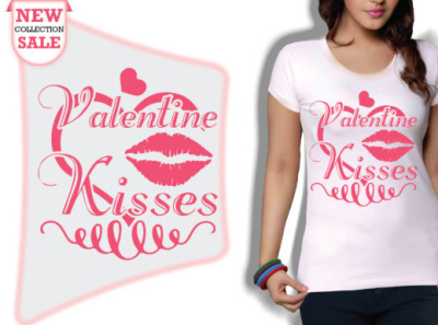 Valentine Kisses t-shirt design 2022 design graphic design illustration svg