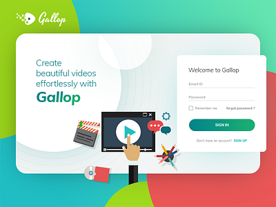 web app - video to gif maker by uixzone on Dribbble