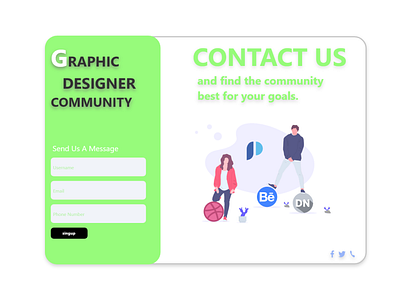 contact us dailyui028