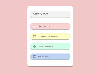 activity feed dailyui047 dailyui047 graphic design ui