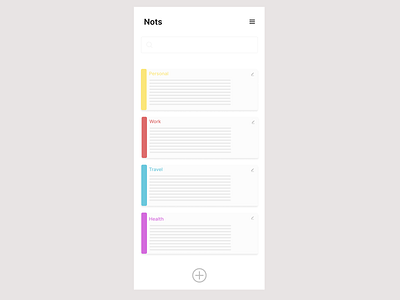 UI Daily 065 – Notes Widget