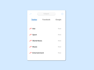 DailyUI #069 Trending