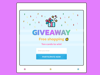 Giveaway | Daily UI #097