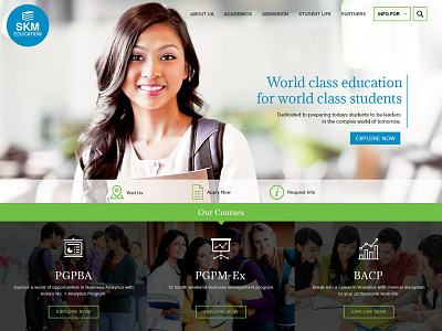 Education Website mock