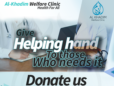 Al-Khadim welfare flyer fund raising post graphic design social media post