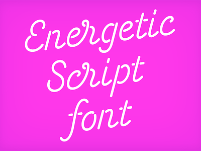 Energetic Script font branding font graphic design line logo script typography
