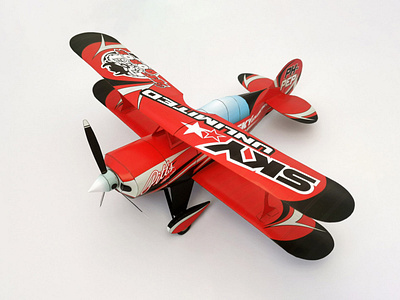 Paper model design Pitts Special racer