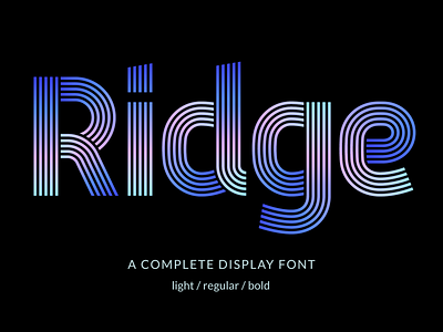 Ridge 5 — multi-line font branding design display font font font design graphic design logo logotype magazine typography