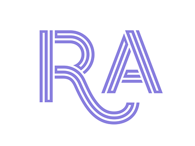 RA ligature font font design ligature logotype typeface typography wip