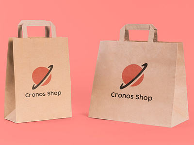 Branding Design Cronos Shop branding brandinginspiration cloth design graphic design illustration logo logo inspiration orange photoshop salmon orange shop