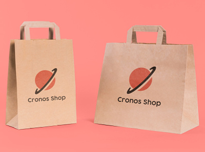 Branding Design Cronos Shop branding brandinginspiration cloth design graphic design illustration logo logo inspiration orange photoshop salmon orange shop