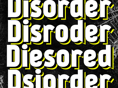 Disorder adobe photoshop design illustration poster
