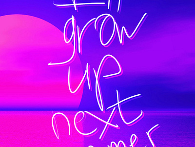 I'll grow up next summer adobe photoshop design illustration poster