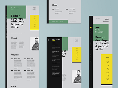 Paul Huisman ● Portfolio ● CV sidebar cv design portfolio ux webdesign website