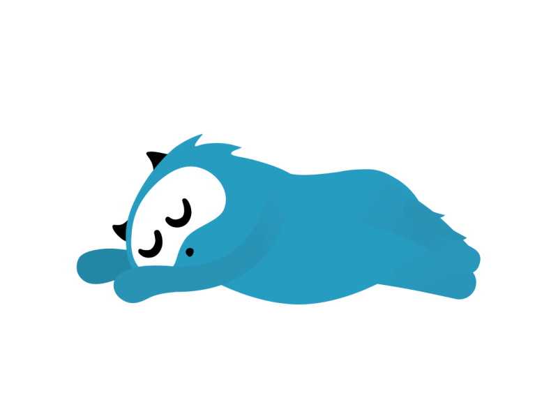 Sleepy Monster after effects animation characters cute monster motion design motion graphics