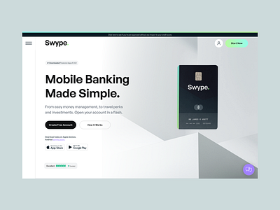 Swype - Home page design