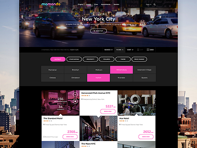 Travel Search Site Redesign branding clean concept design desktop flat grid search travel ui webdesign website