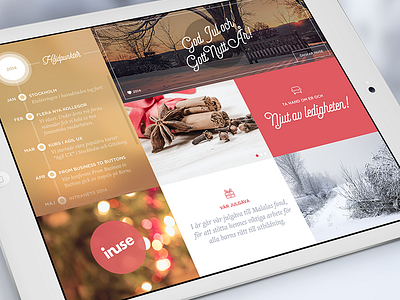 Happy Holidays! app clean design flat grid holidays interface layout minimal responsive ui website