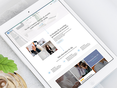 Swedish Teacher Network clean flat grid homepage landing page learning menu simple teacher ui web website