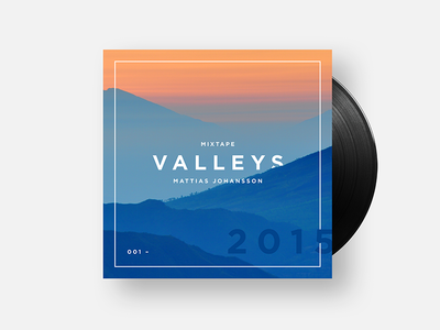 Valleys Mixtape brand branding clean design identity minimal mixtape music podcast type typography ui