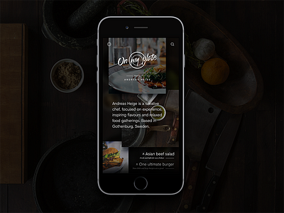 On My Plate Exploration app blog brand clean design food identity ios recipe typography