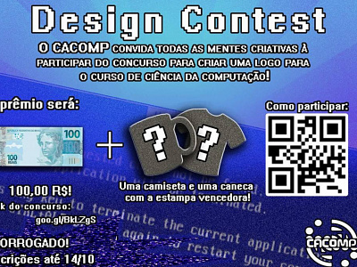 Design Contest cacomp camiseta concurso contest de design digital graphic design shirt simple static ufmt