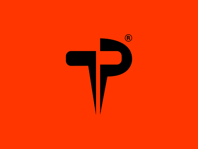 TP logo design minimal logo minimalist lgog sport logo wordmark
