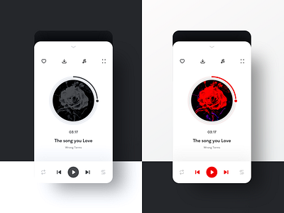 Music Player App Interface app app design interface design mobile app mobile ui music music app music player app ui ui ux ui design ux