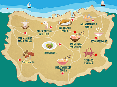 Culinary Map Infographic (WIP)