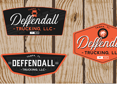 Deffendall Trucking, LLC brand branding concepts graphic graphic design logo