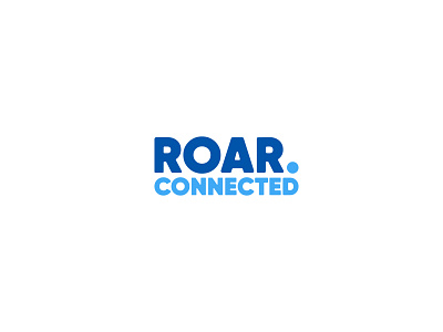 Roar Connected branding design illustration logo logo design minimal logo vector