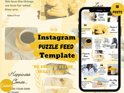 Instagram Puzzle Template | Business Social Media Puzzle business instagram template canva templates design designs graphic design graphic template instagram instagram grid instagram puzzle template post instagram template