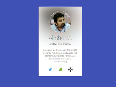 Profile Card codepen profile card