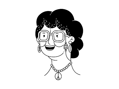 Grandma character grandma icon illustration vector