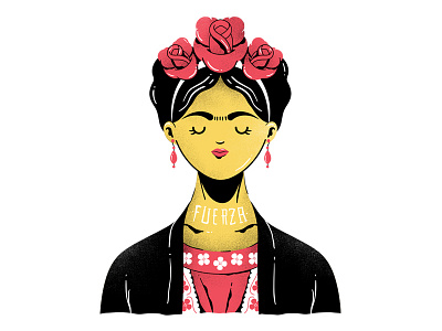 Frida frida fuerza illustration vector