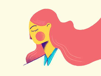 Woman adobe character design illustration