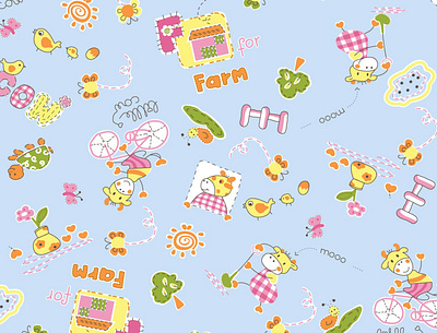 Textile Design – Created for children collection 2008 for ”Koket textile