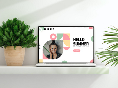 Pure - landing page