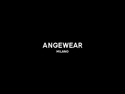 Angewear Milano - Branding black branding clean fashion logo logo design man mens fashion modern white