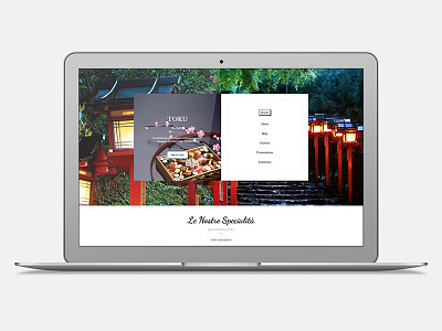 Web design - Restaurant branding food interface sushi ui ux web webdesign website